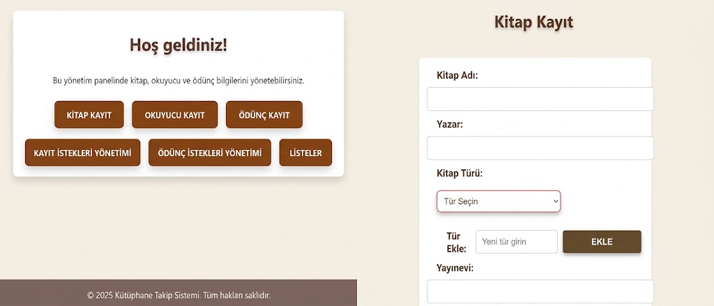 Kütüphane Takip Sistemi